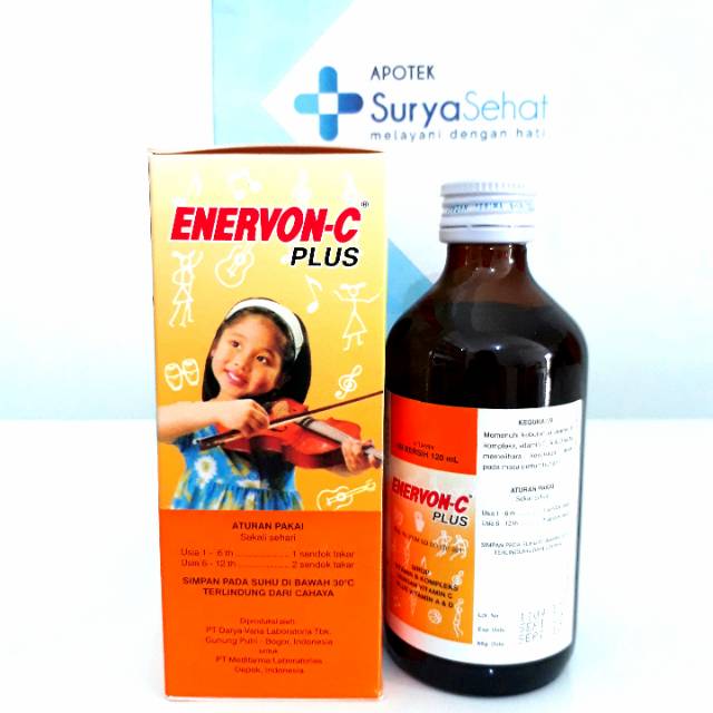 Enervon C Strip isi 4 / Enervon-C Botol isi 30 Multivitamin dan Mineral Menjaga Daya Tahan Tubuh