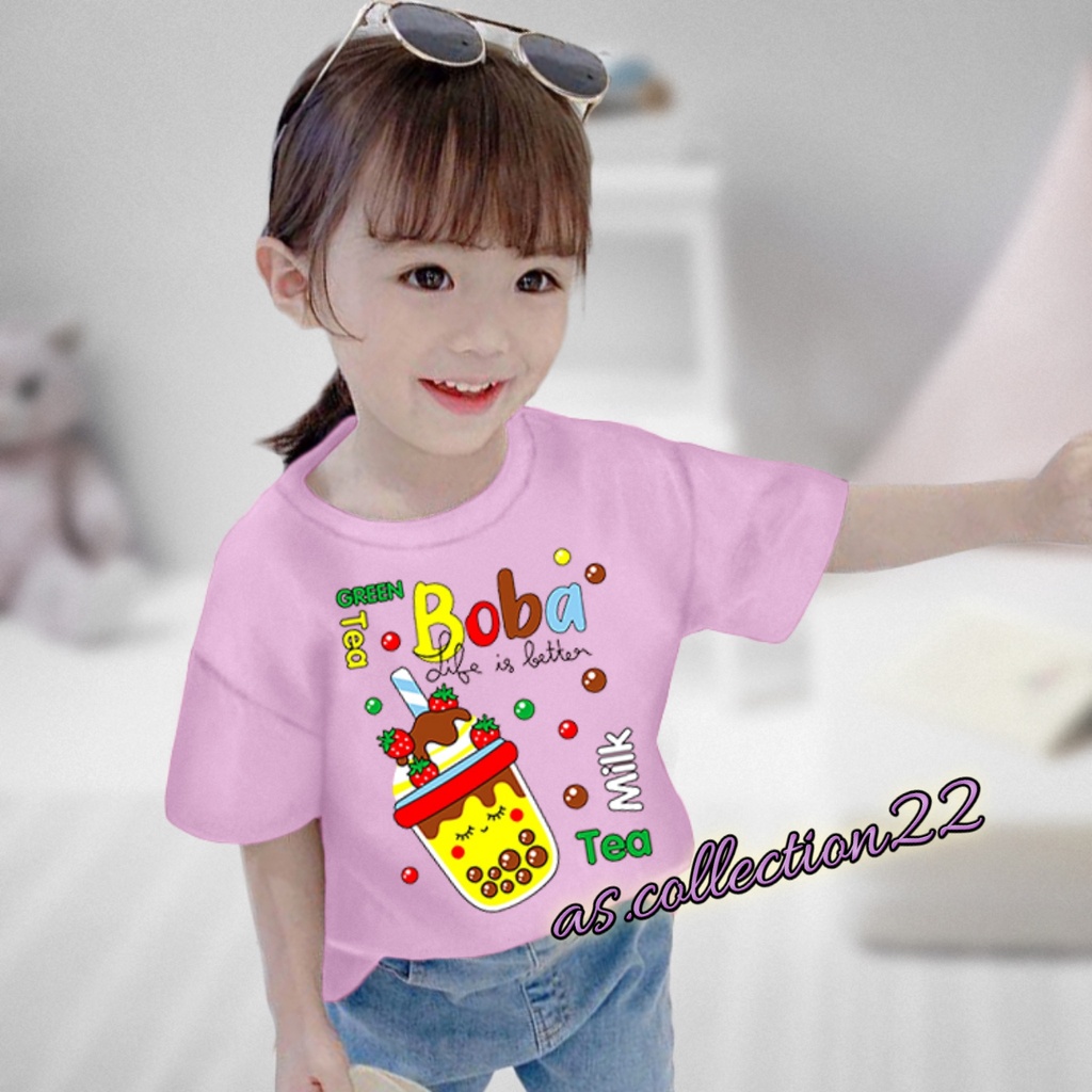 KAOS ANAK BOBA TEA 1-10 TAHUN