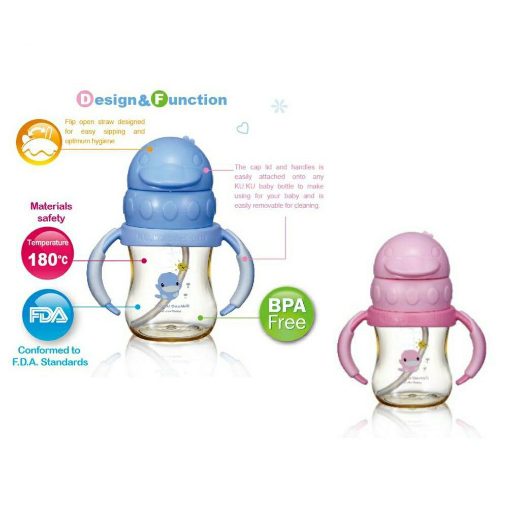 Ku.Ku Straw Sippy Cup - KU5841