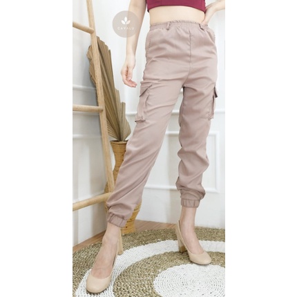 Jogger Korean Long Pants Celana Panjang Wanita CAVALU 096 Peyton