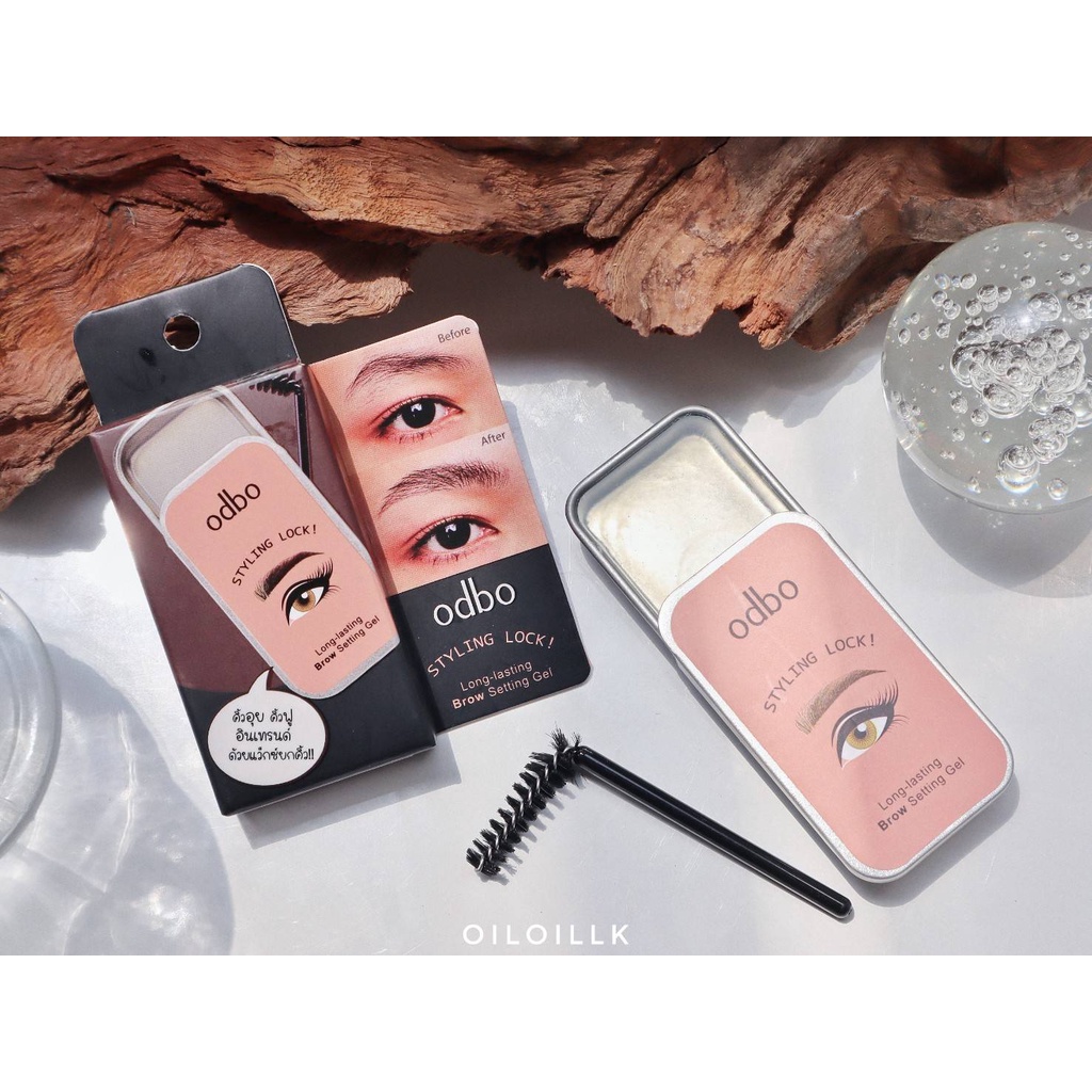 [BIG SALE] Odbo STYLING LOCK Long Lasting Brow Setting Gel Eyebrow + Free Brush