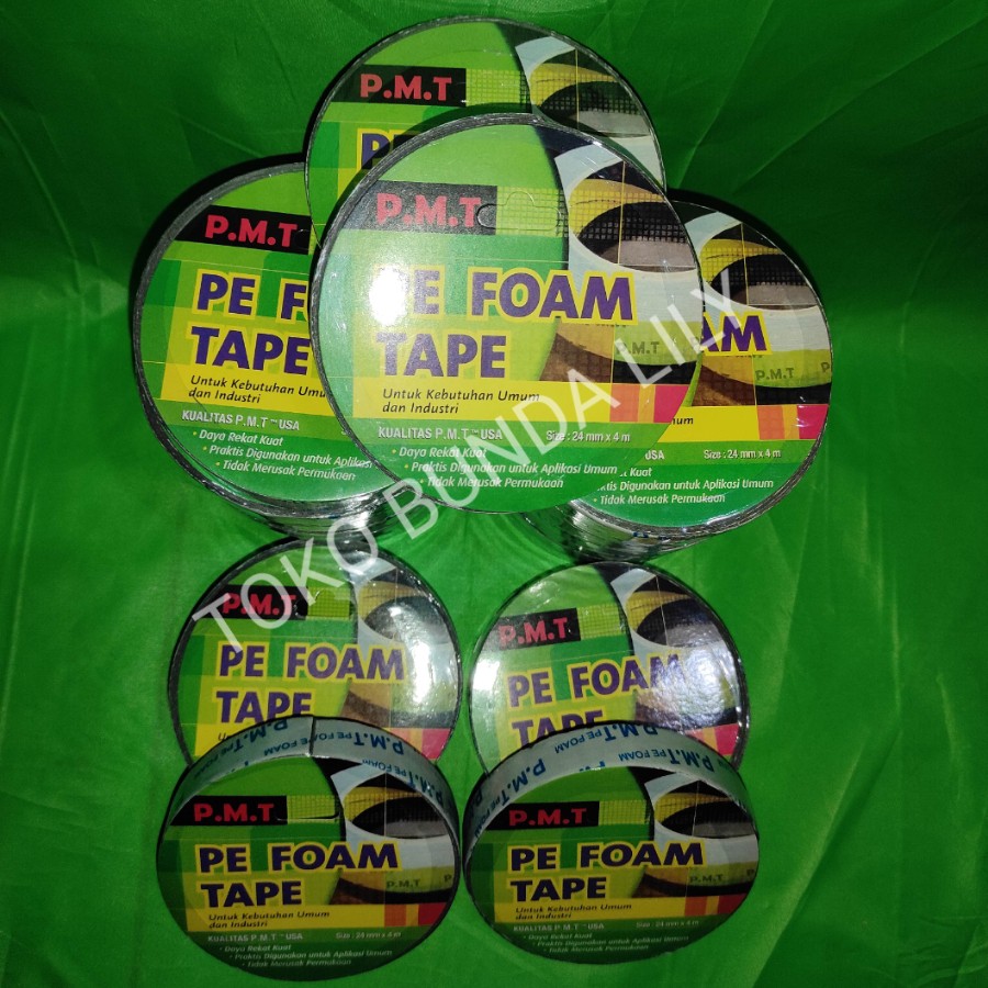 Double Tape PE Foam PMT 20mm x 4meter Setara Double Tape 3m