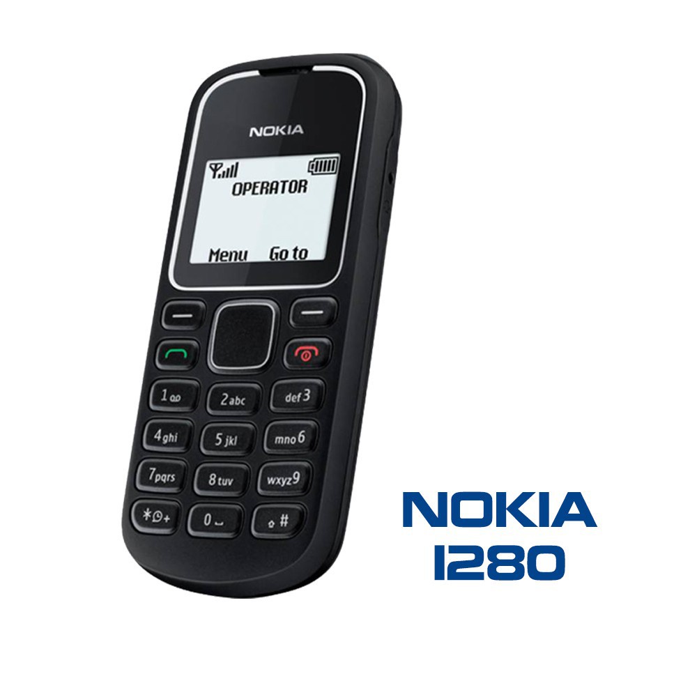 Hp Nokia Jadul 1280 original second warna hitam