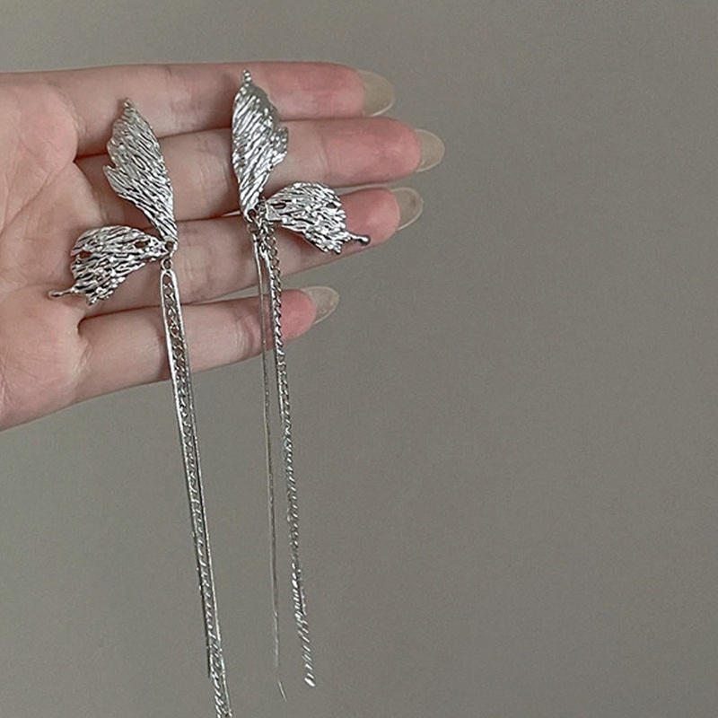 Butterfly Anting Gantung Model Kupu-Kupu Bahan Metal Gaya Harajuku Chic Untuk Wanita