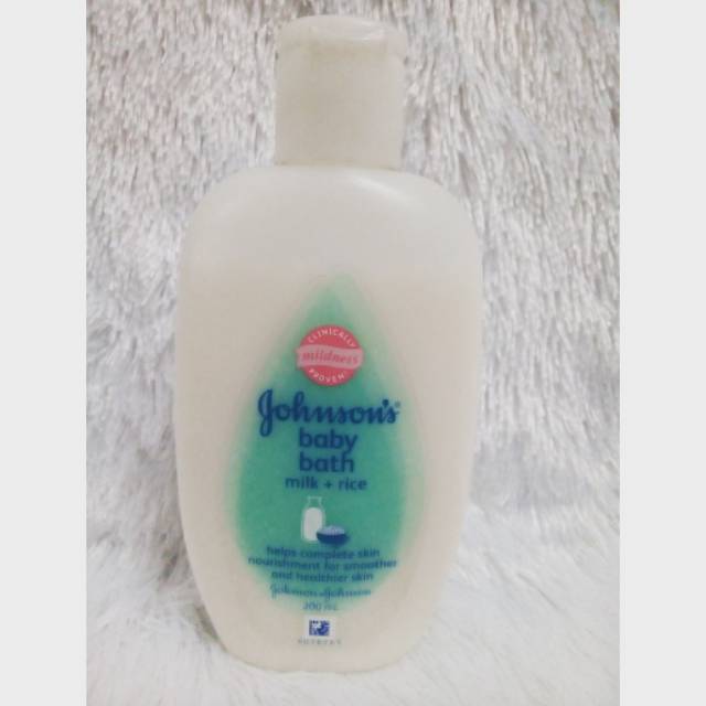 johnson's baby bath milk+rice