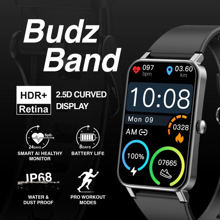 Budz Smartband Oxymeter, Waterproof Ip68, Heart Rate, Blood Pressure