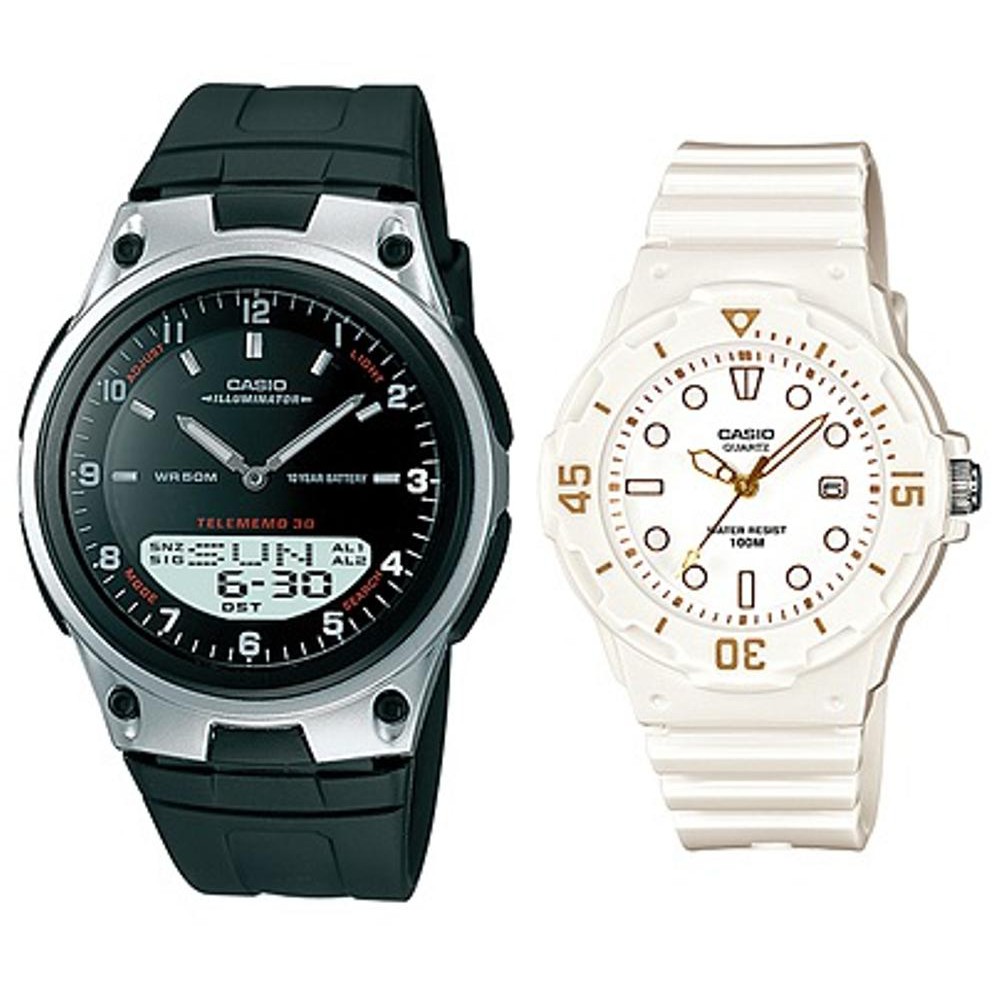 Jam Tangan Casio Original Couple Pria Wanita AW 80 1A LRW 200H 7E2 Harga Sepasang