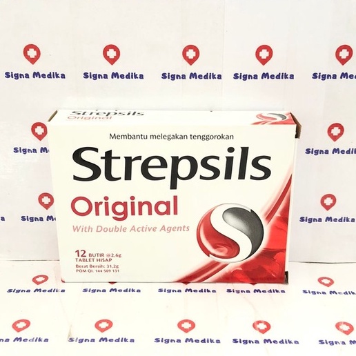 Strepsils Original Box Isi 12 Butir - Pelega Tenggorokan