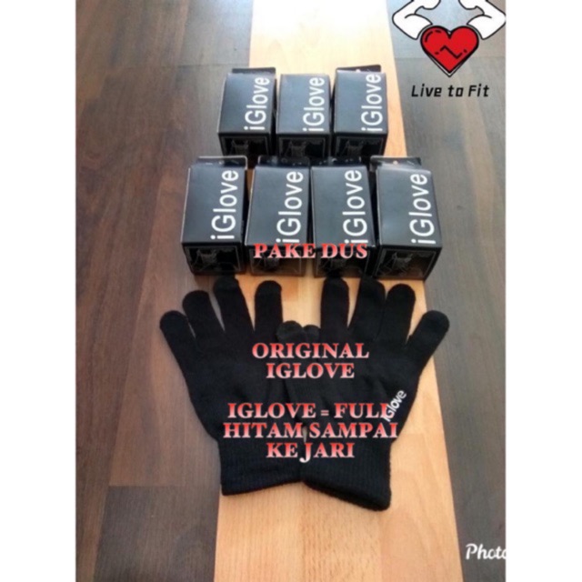 sarung tangan motor touchscreen iglove dengan dus original