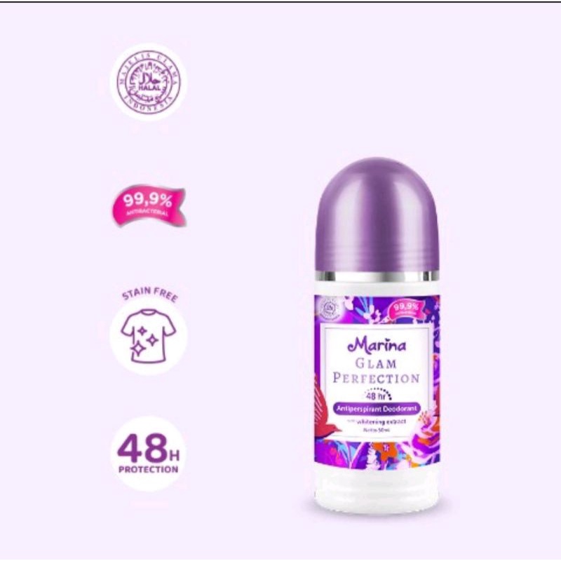 MARINA ANTI PERSPIRANT DEODORAN ROLL ON 50ML