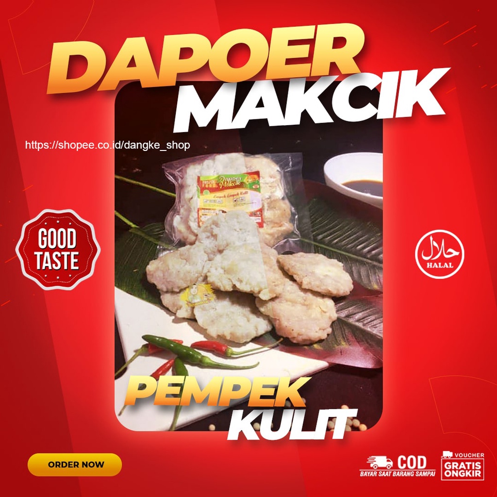Empek-empek Kulit Dapoer MakCik + Cuko Asli Palembang Pempek Mpek-mpek Frozen Food Murah Enak