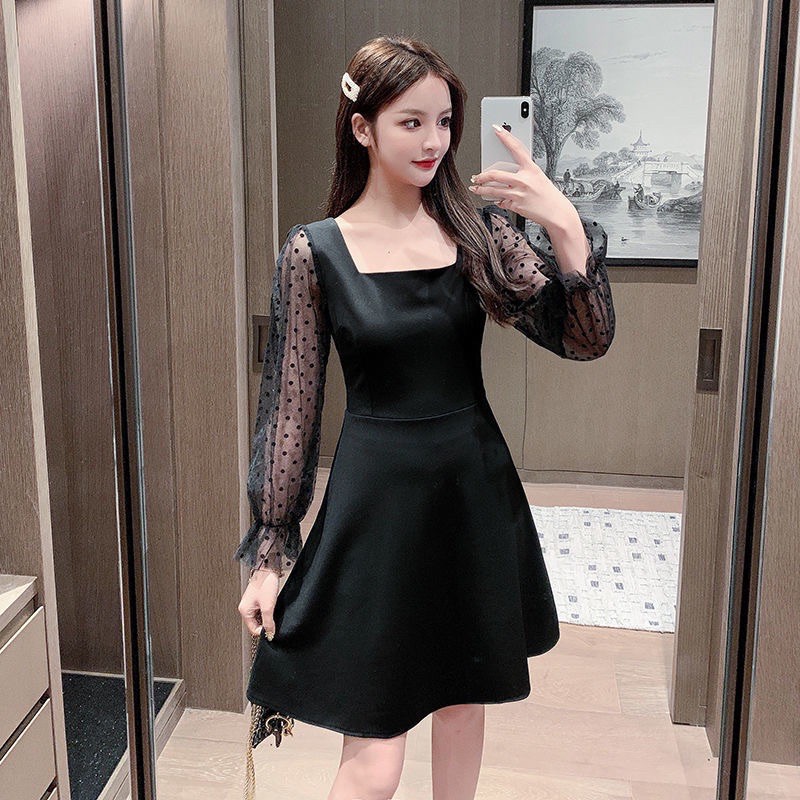 Chiobushop - (Tjo) Midi Dress Casual Party Korean style Dress Wanita