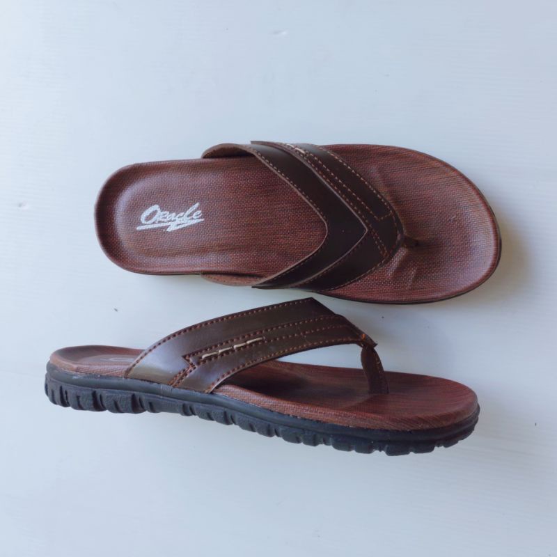 Sandal Jepit Pria Bahan Kulit Kuat (Jemmy)