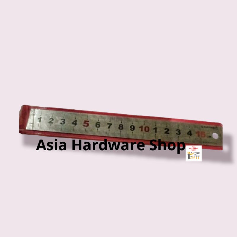 

Penggaris Stainless Steel 15 cm MAXPOWER Metric Stainless Steel Ruler 6