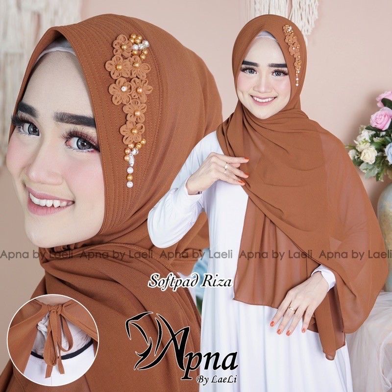 TERBARU HIJAB PASHMINA PET PAYET BUNGA MUTIARA DIAMOND