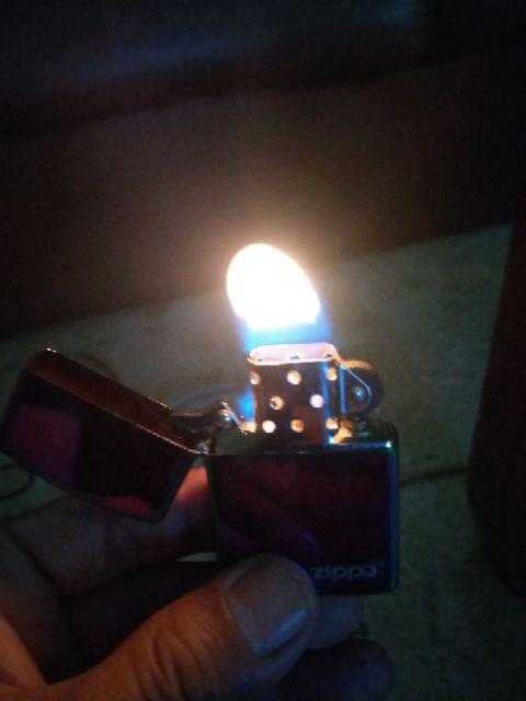 Populer! Korek Zippo Glossy Chrome Rainbow Grade A / Kw Super + Box Exclusive Nos