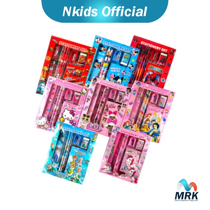 

Study Set 6in1 Karakter Anak Laki-laki dan Anak Perempuan / Stationery Set