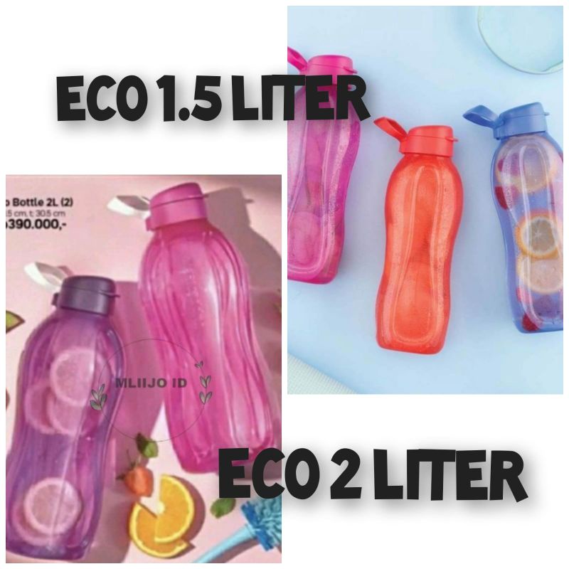 ECO Bottle 2 Liter 2L 1,5 Liter Botol Minum Tupperware