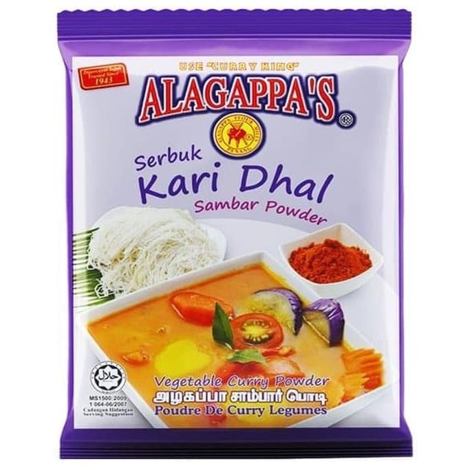 

:<:<:<:<] Bumbu Instan Alagappa'S Serbuk Kari Dal 100gr / Sambar Powder
