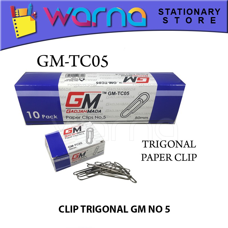 

TRIGONAL/CLIP/CLIP KERTAS/PENJEPIT KERTAS GM NO.5