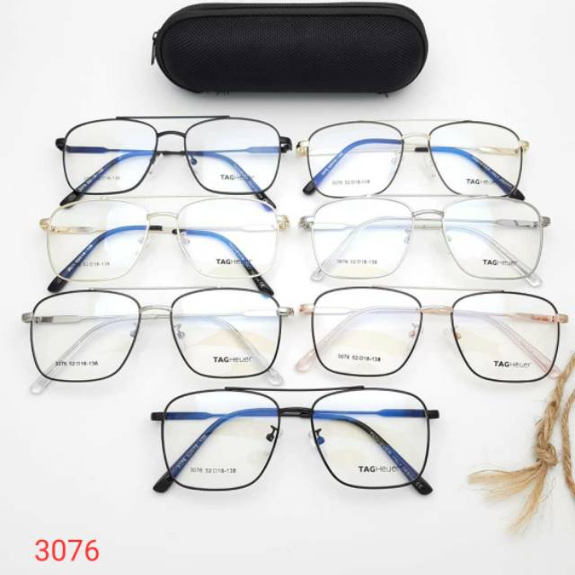Kacamata 3076 Gratis Lensa Minus Photocromik/Bluray