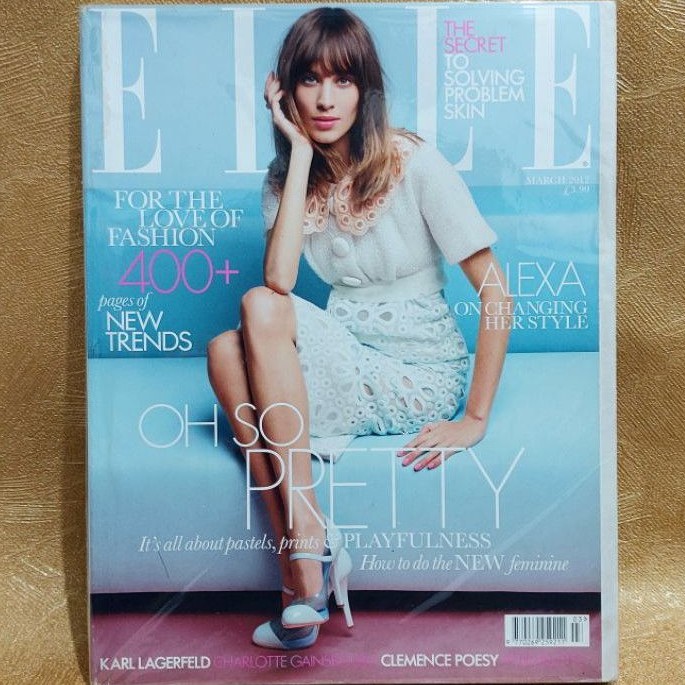 Majalah Import ELLE Uk March 2012 Alexa chung