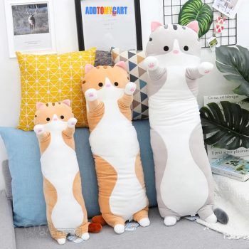 Bantal guling kucing/boneka kucing murah/pillow cat/guling karakter lucu/guling karakter hewan