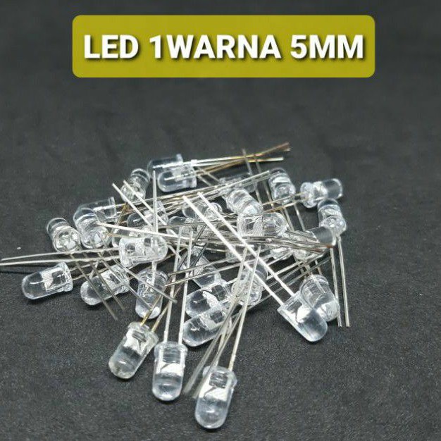 LAMPU LED 1 WARNA 5MM  LED COLOR 5MM