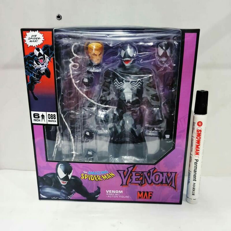 mainan mafex action figureMafex venomthe amazing spiderman seriestinggi sekitar 6