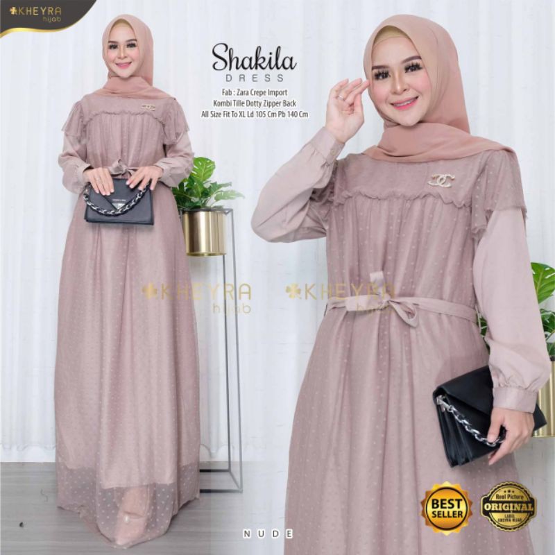 shakila maxy dress tile gamis
