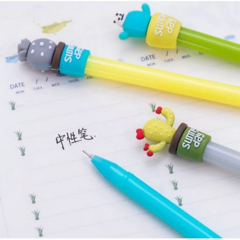 

❤Ladiezmix❤Pulpen Kaktus Pulpen Pena Pen Kaktus Karakter Lucu Alat Tulis Sekolah Kantor Murah