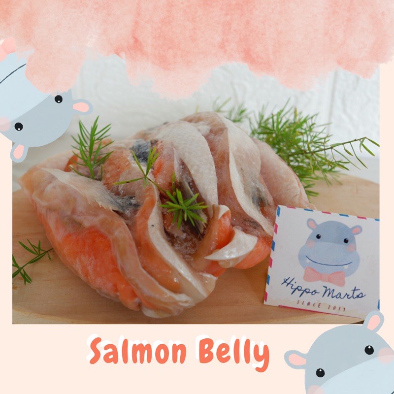 Salmon Belly TETELAN  500gr  / Tetelan Perut Salmon Trout untuk KALDU