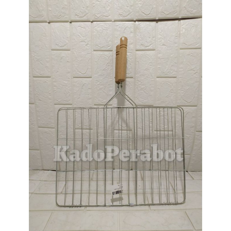 Jepitan ikan jumbo 41.5x31.5 cm - alat bakar ikan -alat masak new year