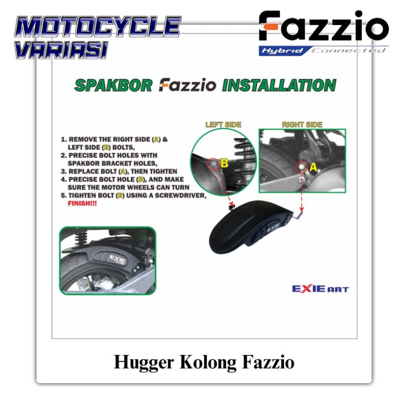 Spakbor Kolong Fazzio Hugger Kolong Fazzio Penahan Lumpur Fazzio