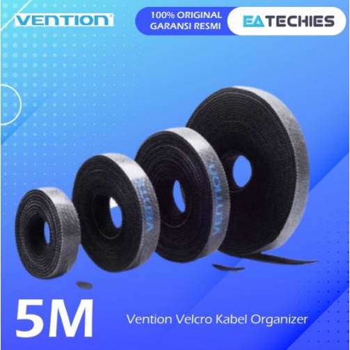 [5M] Vention Kabel Velcro Cable Management / Kabel Manajemen Winder Nylon Clip Earphone KAA