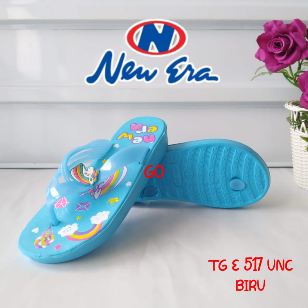 gos  NEW ERA TG 517 UC Sandal Jepit Anak UNICORN SANDAL ANAK PEREMPUAN NEW ERA SIZE 31-35