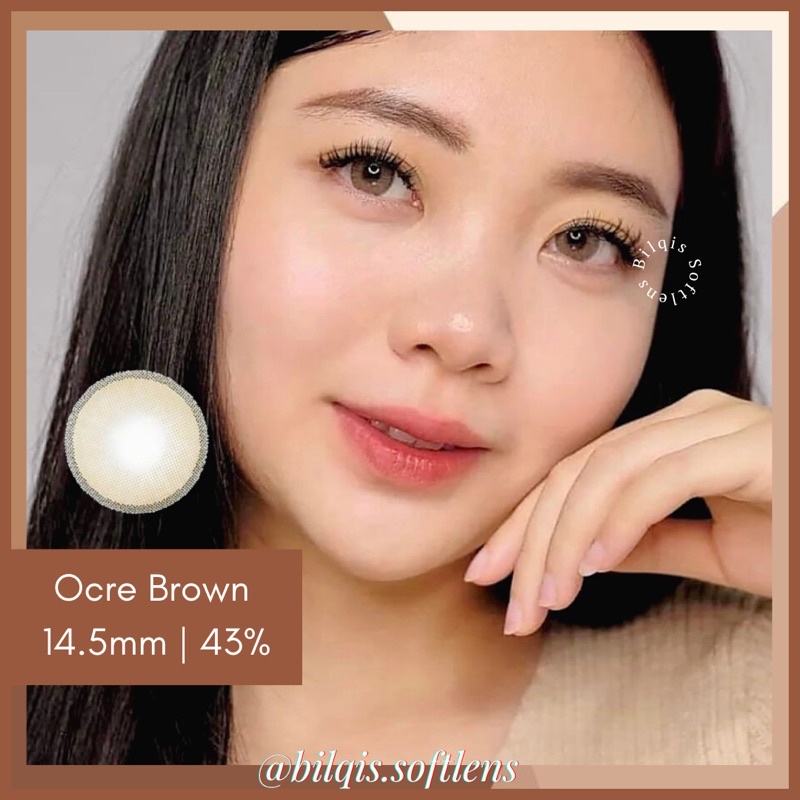 NEW MORE DUBAI OCRE BROWN SOFTLENS - BEST SELLER Diameter 14,5mm