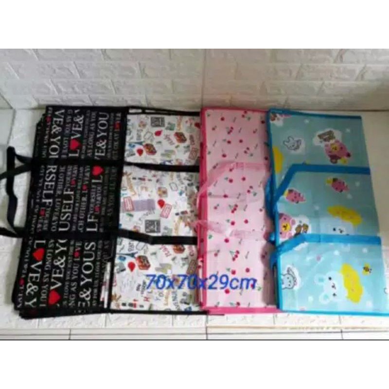 Tas Belanja Lipat Serba Guna 70X70X29