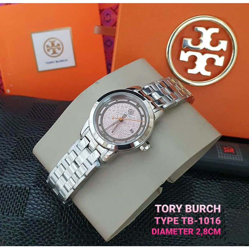 JAM TANGAN TORY BURCH WANITA TB-1016 STAINLESS STEEL ORIGINAL BM