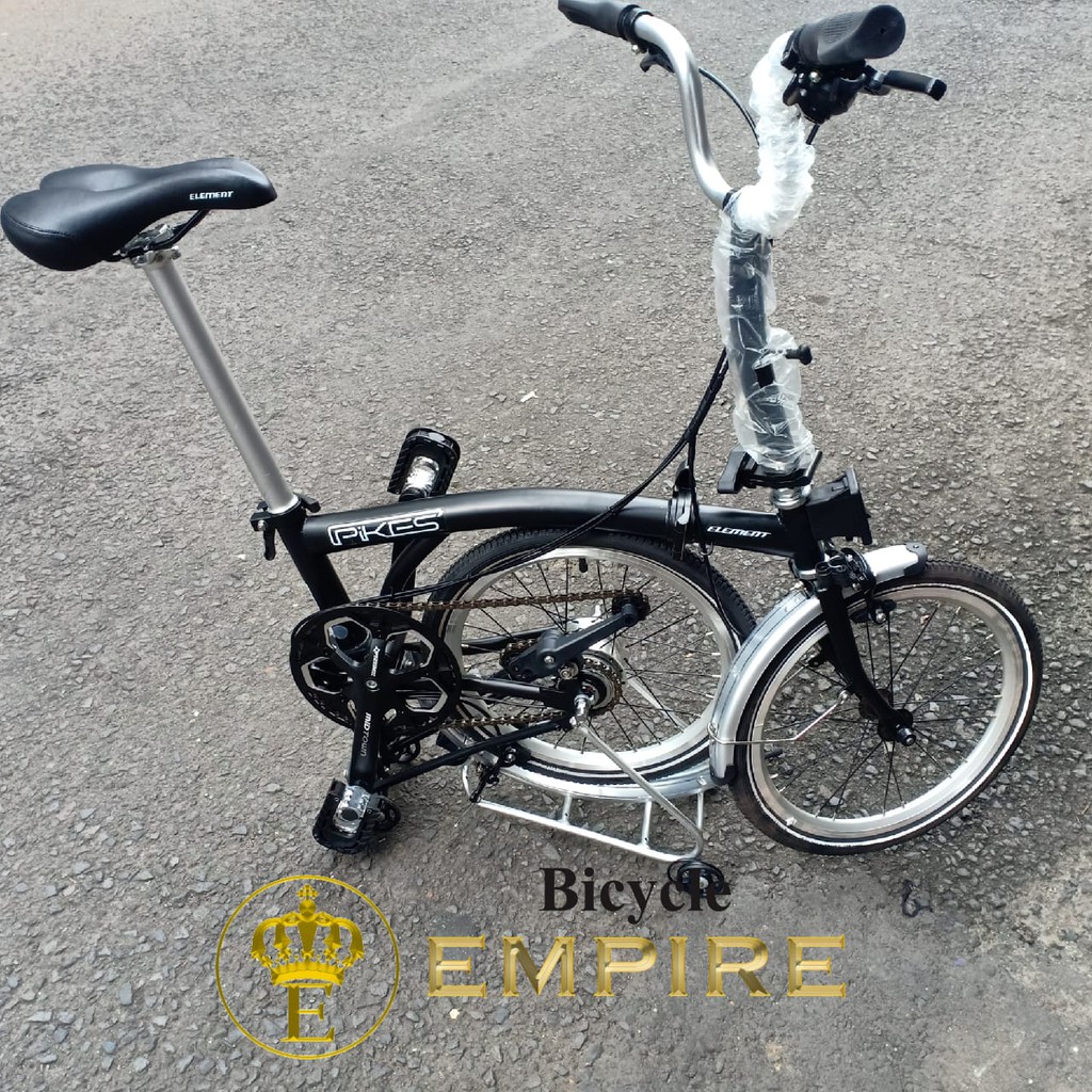 Sepeda Lipat Folding Bike Trifold Element Pikes 8 Speed Chromoly Bicycle Empire