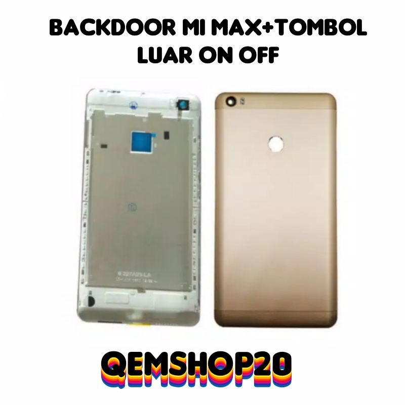 BACKDOOR BACKCOVER TUTUP BELAKANG BATERAI XIAOMI MI MAX / MI MAX 1 ORIGINAL