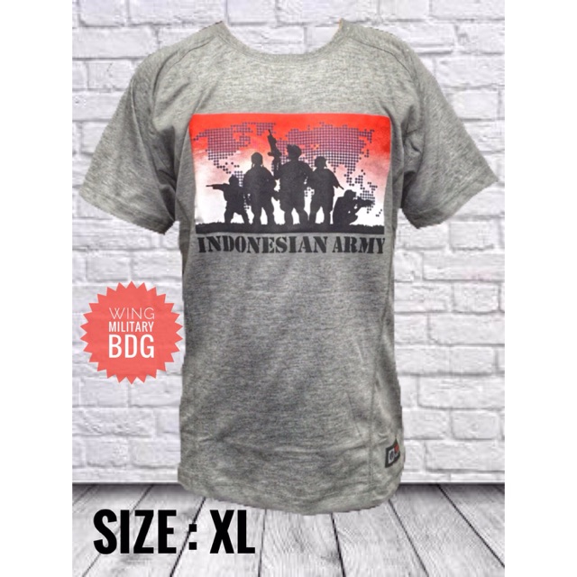 Kaos indonesia army/kaos army