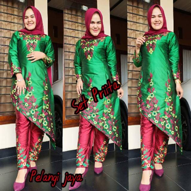 Kebaya Mira jaya setelan celana set preeta
