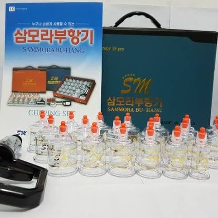 ramadhan sale Alat Bekam Sammora 19 Cup Biru Kop Angin Sammora isi 19 Biru Korea IM11O