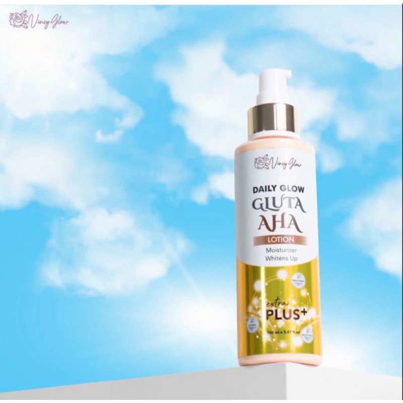 Vincy Glow Daily Glow Gluta AHA HB Lotion Whitening Extra