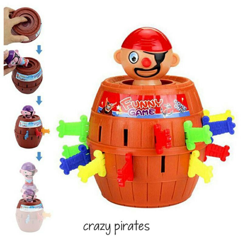 ( BISA COD ) Mainan Anak Jumping Pirates 5858 - Funny games - Pirates Barrel