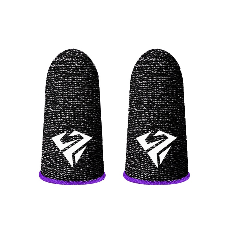 Btsg 1pasang Gaming Finger Sleeves Thumb Finger Cots Penutup Ujung Jari Untuk Game Handphone
