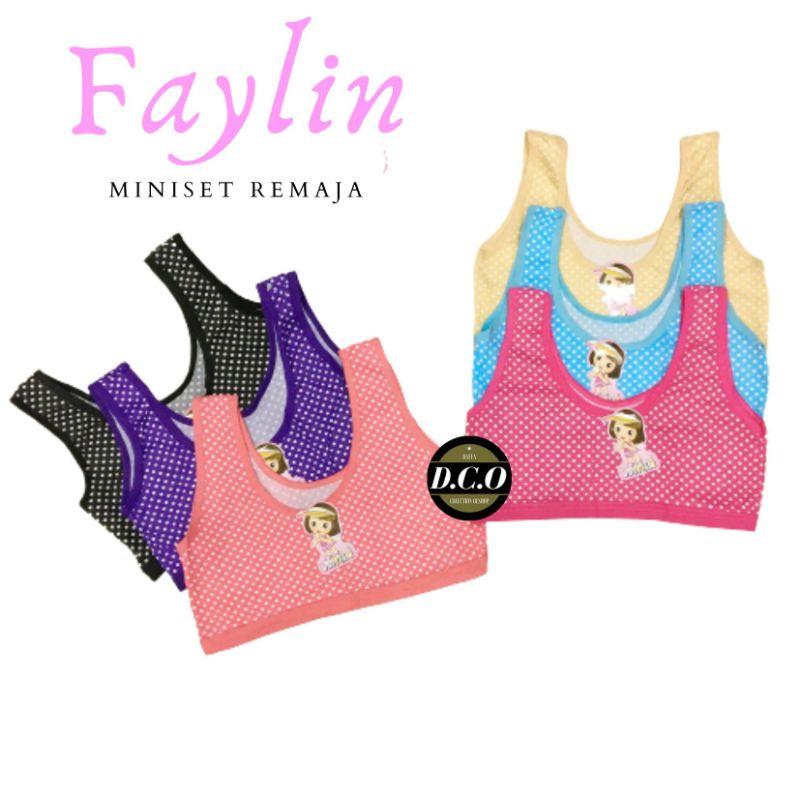 FAYLIN | miniset remaja/tali besar/motif bintik/miniset murah/fay 568