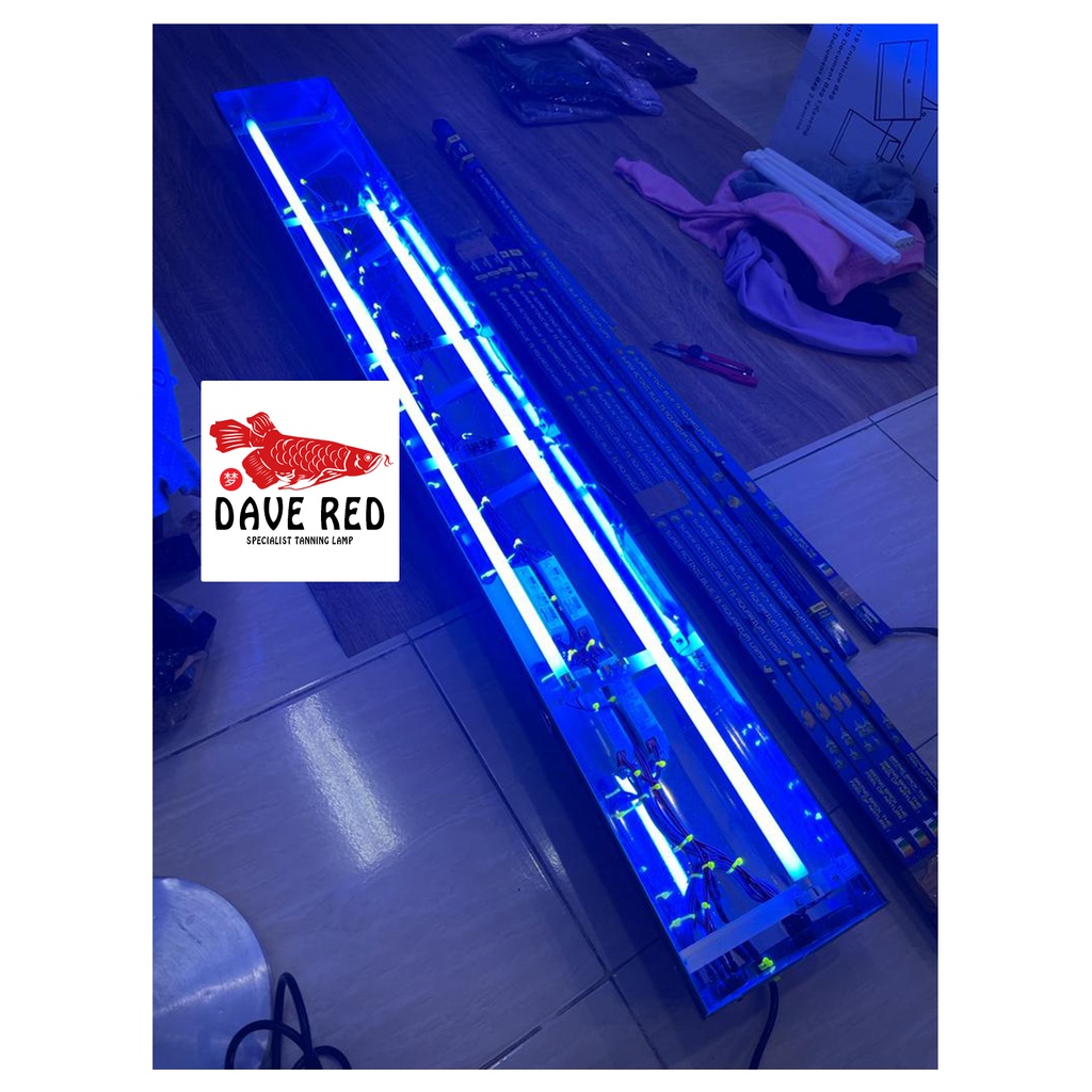 2 Aquazonic Lampu Tanning Arwana Super Red Pengganti Cahaya Matahari Dave Red