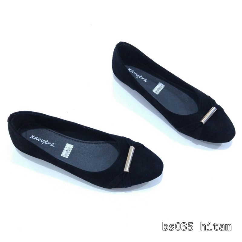 Borneo Sepatu Wanita Flat Flatshoes Bahan Kain Beludru by Xavyera kode bso35